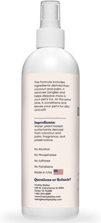 Close up view of the spray nozzle on the Freshly Bailey feline detangling and conditioning product