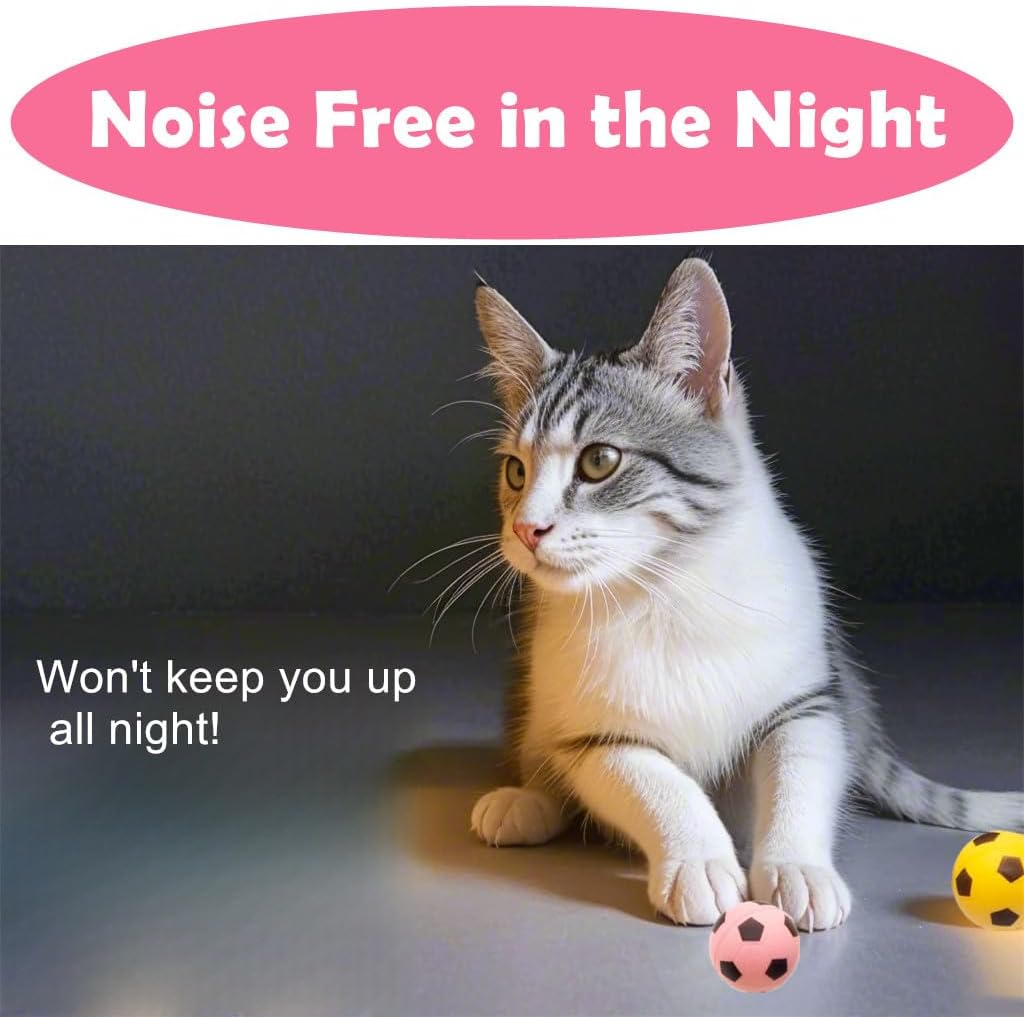 Petfavorites lightweight one point five inch cat toy balls lifestyle image