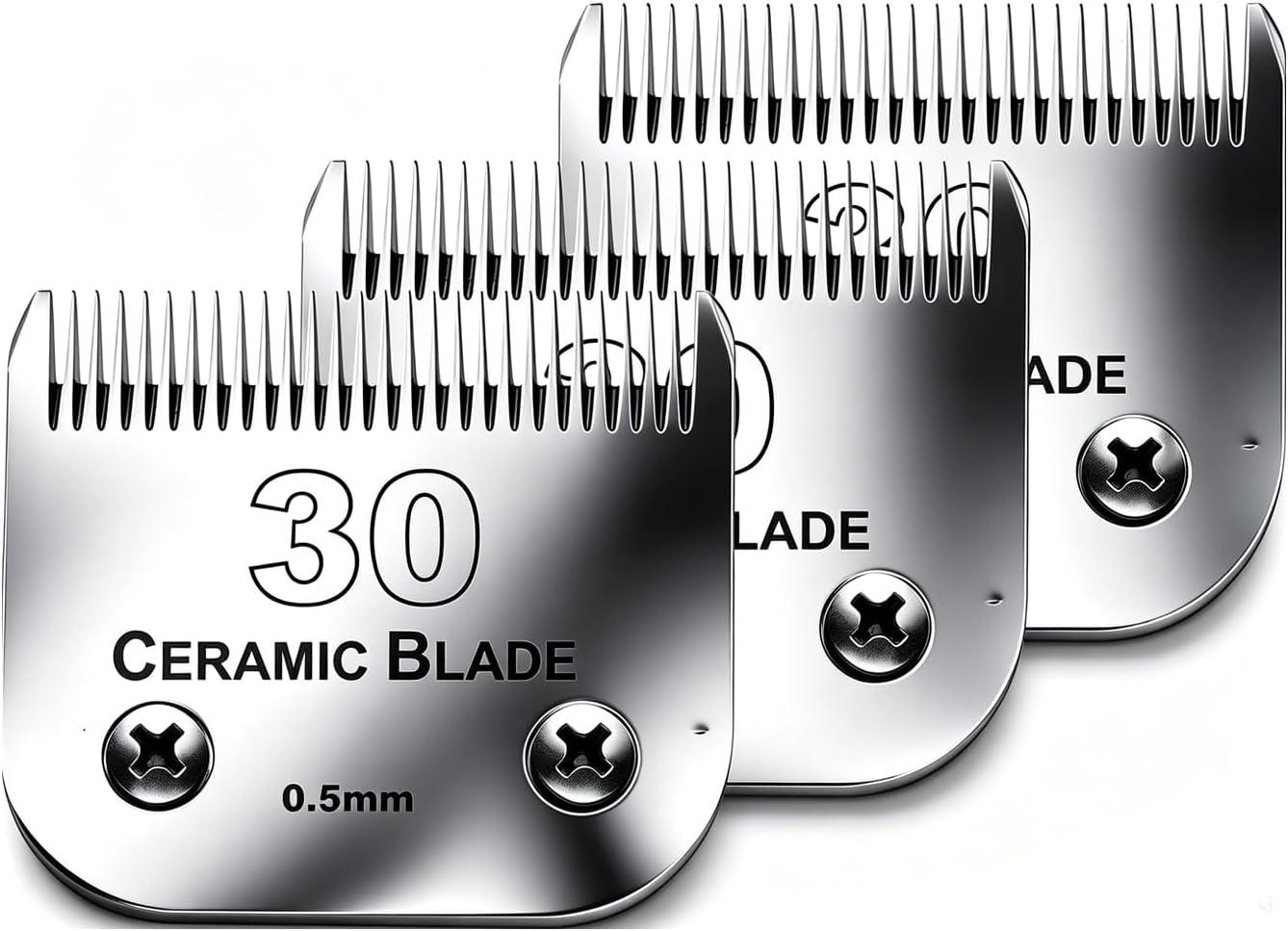 3 Pack 10 Blade Dog Grooming Blades Compatible with Andis Clippers/Oster A5/Wahl KM,Detachable Stainless Steel Blade,Size-10, 1/16-Inch Cut Length - Image 11