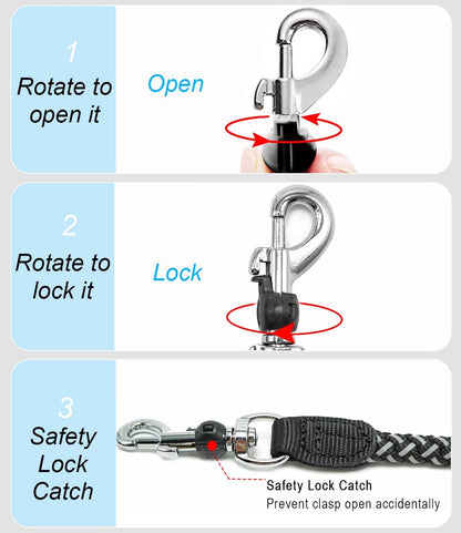 Mycicy short dog leash 3 feet length variant for medium and large dogs