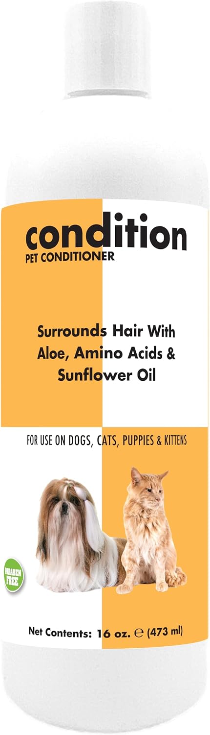 Biodegradable dye free pet conditioning cream for smooth shiny coats