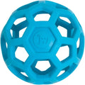 JW Pet Hol-ee Roller Small natural rubber puzzle dog ball front view