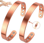 Vicmag Copper Magnetic Bracelet front view adjustable cuff design