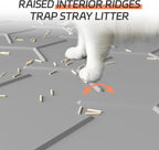 Bulkniu waterproof cat litter mat displaying the urine-proof raised edges for floor protection.