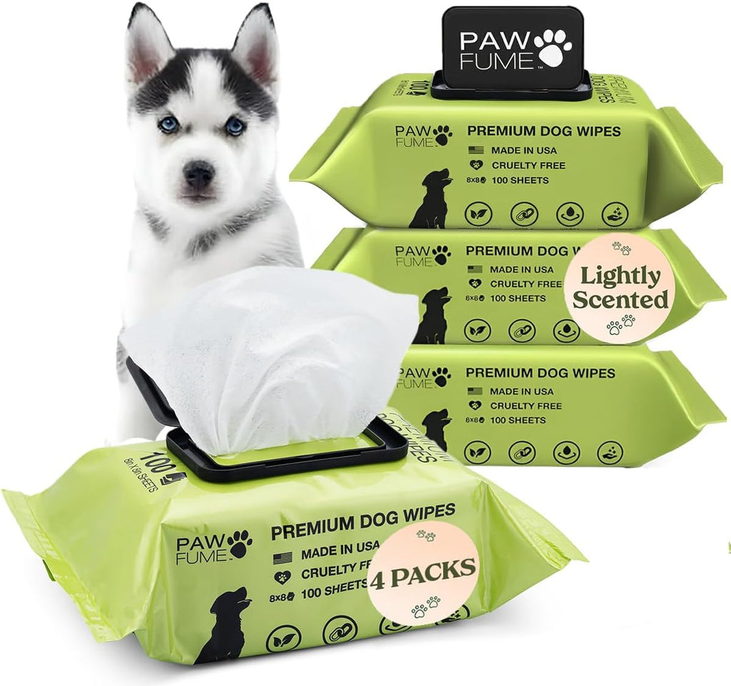 Pawfume Dog Wipes 100 Count, Pet Wipes - Hypoallergenic & Gentle Dog Wipes for Eyes, Face, Butt, and Paws - Cleaning & Deodorizing, Grooming Tear Stain Wipes for Puppy, Adult Dogs & Cats - Image 10