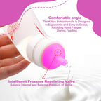 Xuanda small animal milk feeding syringe with pink silicone pacifier