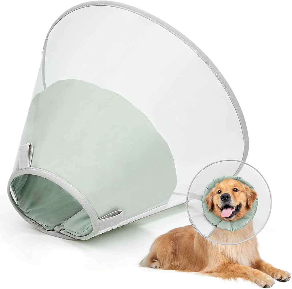 Dog Cone Collar to Stop Licking with Soft Liner, Comfortable Elizabeth Recovery Collar for Large Medium Dogs After Surgery, Pet Neck Head Cone Alternative,L - Image 9