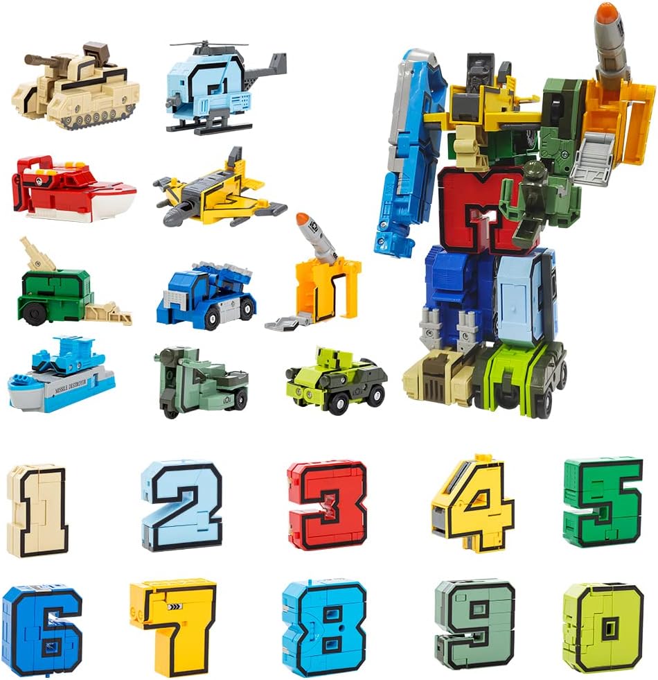 VEAIS Alpha Bot Military Transforming Robot Toy front view showing the large combined mechanical figure.