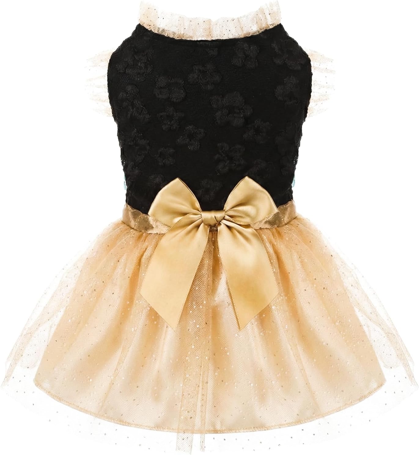 Laifug Dog Dress Puppy Print Princess Dog Dress Cute Party Wear (Pink, M) - Image 12