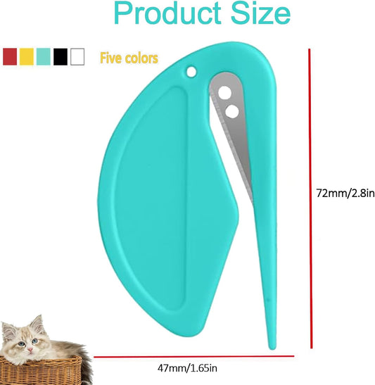 HeartfeltYIre grooming tool showing stainless steel blade detail