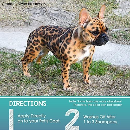 Application of Opawz pet paint pen on dog fur