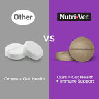 Nutri-Vet liver flavored chewable tablets product packaging back label