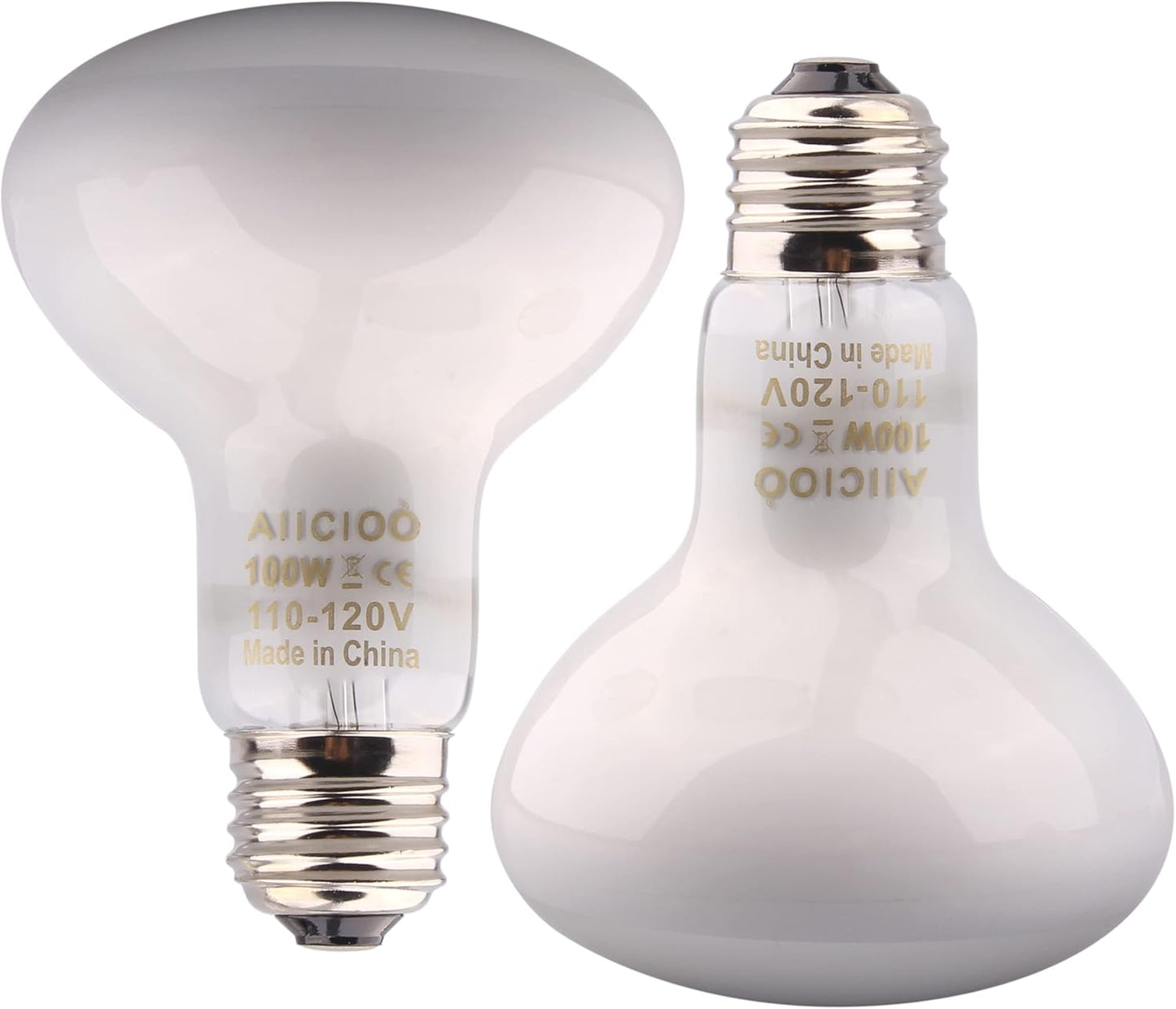 Aiicioo Reptile Basking Light Bulb front view daytime heat lamp for terrariums