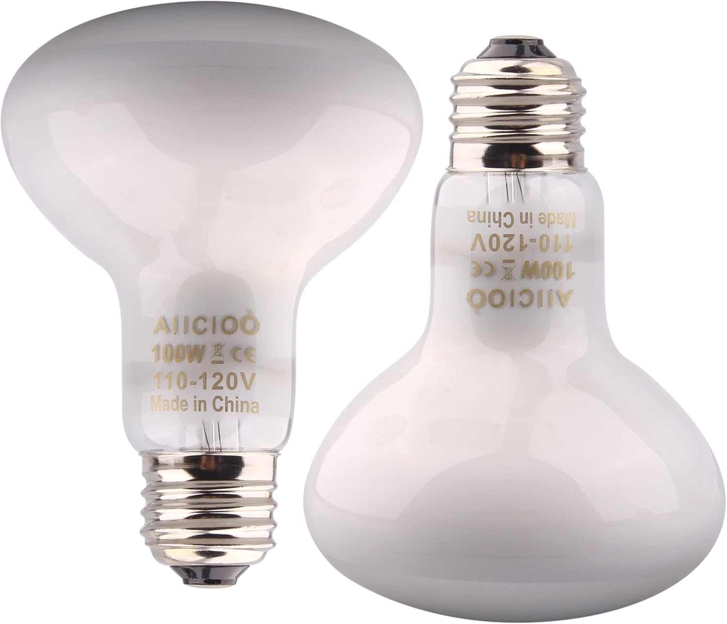 Aiicioo Reptile Basking Light Bulb front view daytime heat lamp for terrariums