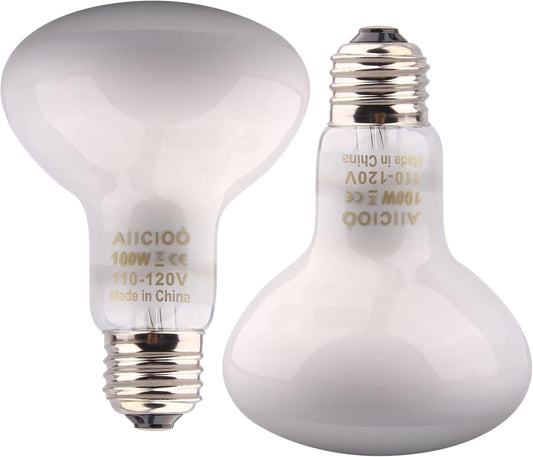 Aiicioo Reptile Basking Light Bulb front view daytime heat lamp for terrariums