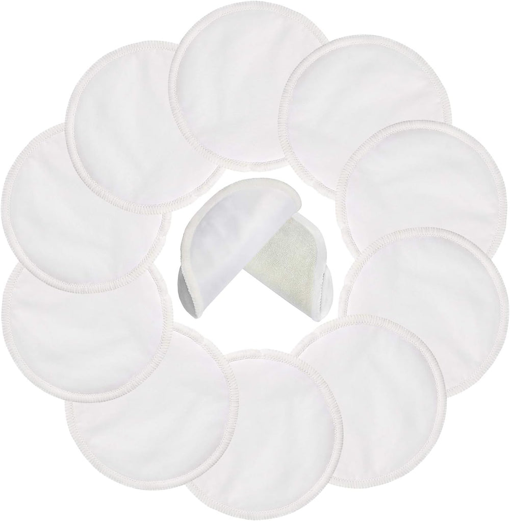 Pinowu reusable nursing pads front view with 10 pack packaging