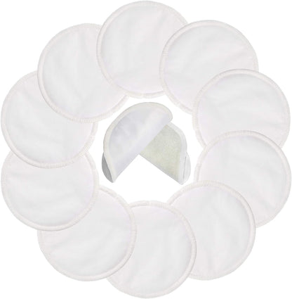 Pinowu reusable nursing pads front view with 10 pack packaging