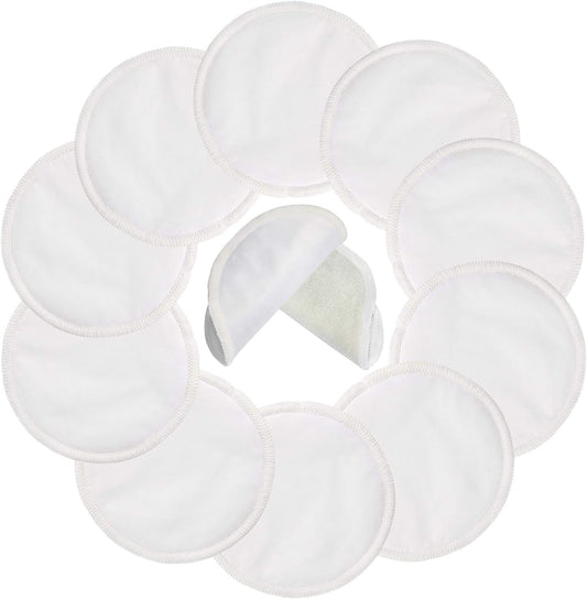 Pinowu reusable nursing pads front view with 10 pack packaging
