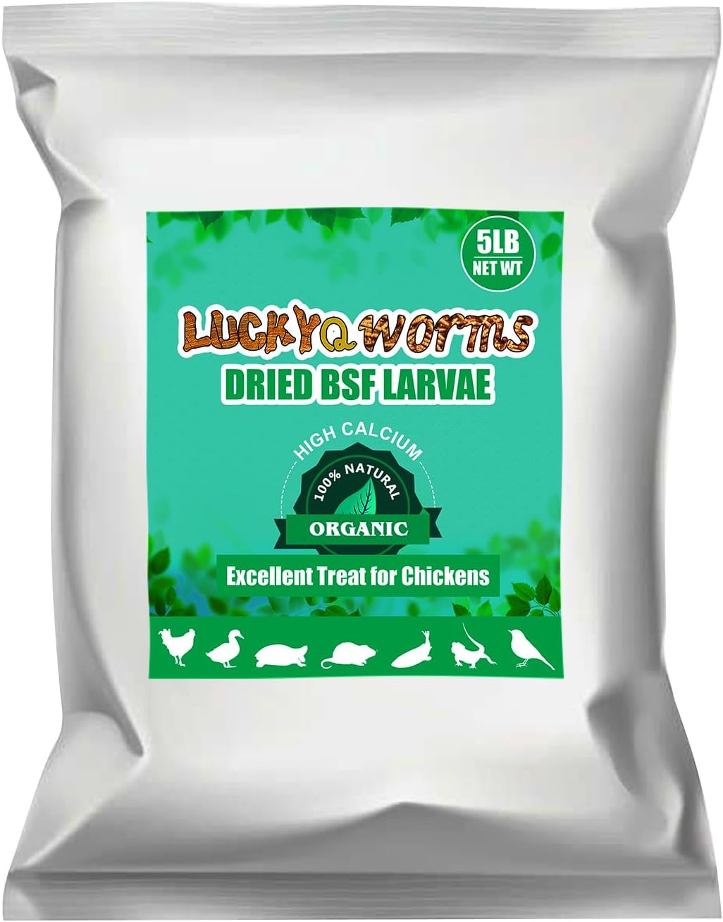 20lbs Mealworms, High-Protein Dried Mealworms for Birds, Chickens, Turtles, Fish, Hamsters and Hedgehogs, Non-GMO and Chemical Free, All Natural Animal Feed - Image 10
