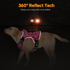 Bruvoalon K9 service dog harness showing breathable mesh padding for outdoor comfort