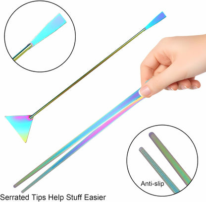 Funnytek curved stainless steel scissors trimming underwater foreground greenery