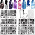 Biutee nail stamping kit 5 piece set with stamper and scraper front view