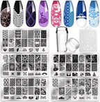 Biutee nail stamping kit 5 piece set with stamper and scraper front view