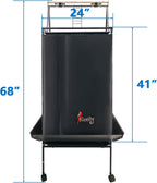 Easily bird cage cover showing magnetic buckle closure mechanism