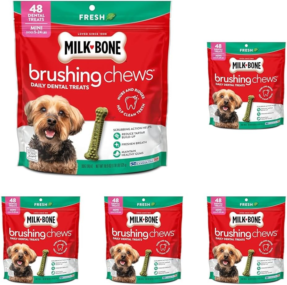 Milk-Bone Brushing Chews Original Chicken Flavor Daily Dental Dog Treats, Small/Medium, 19.6 Oz. Bag - Image 10