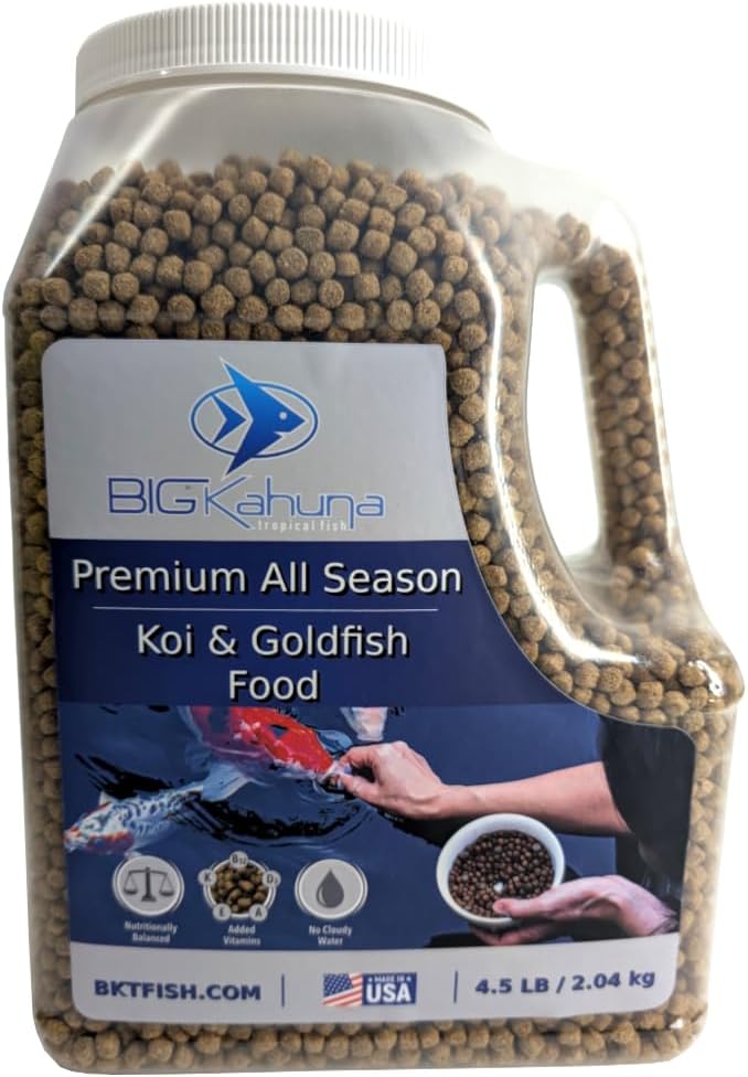 Big Kahuna Koi Fish Food for Ponds 45lbs - Koi Food for Pond Fish Food Pellets - 3/16-1/4 Floating Pond Pellet - Image 11