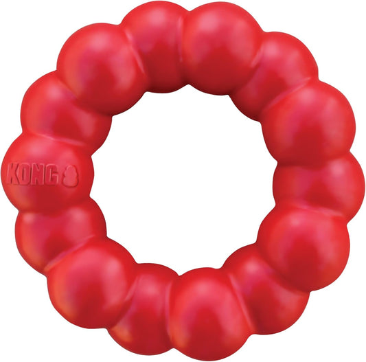 KONG natural rubber ring dog toy front view