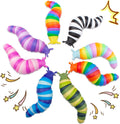 Cevioce 8 piece articulated fidget slug toys front view