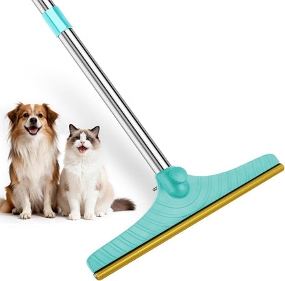 Carpet Rake for Pet Hair Removal - Reusable Pet Hair Remover, 60" Adjustable Long Handle Cat Dog Carpet Rake Scraper with Patented Design, Dog Hair Rake Brush for Rugs, Mats - Image 10