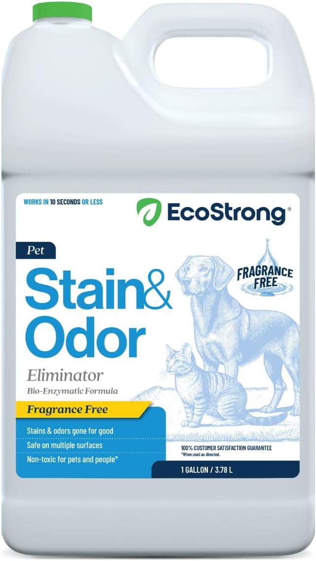 Eco Strong Pet Stain and Odor Remover - Pet Odor Eliminator, Urine Destroyer for Dogs, Pet Urine Enzyme Cleaner | Santel Woods - 128 oz - Image 15