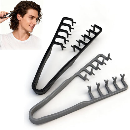Tgjuedw 2 Pcs Texture Comb black and grey set front view