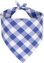 Dog Bandanas 1 Pack; Cotton Linen Pink Plaid Bandana for Large Dogs; Soft Breathable Dog Accessories; Valentines Girl Dog Bandana (Pink Gingham, Large) - Image 9