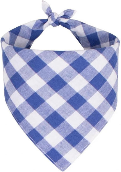 Dog Bandanas 1 Pack; Cotton Linen Pink Plaid Bandana for Large Dogs; Soft Breathable Dog Accessories; Valentines Girl Dog Bandana (Pink Gingham, Large) - Image 9