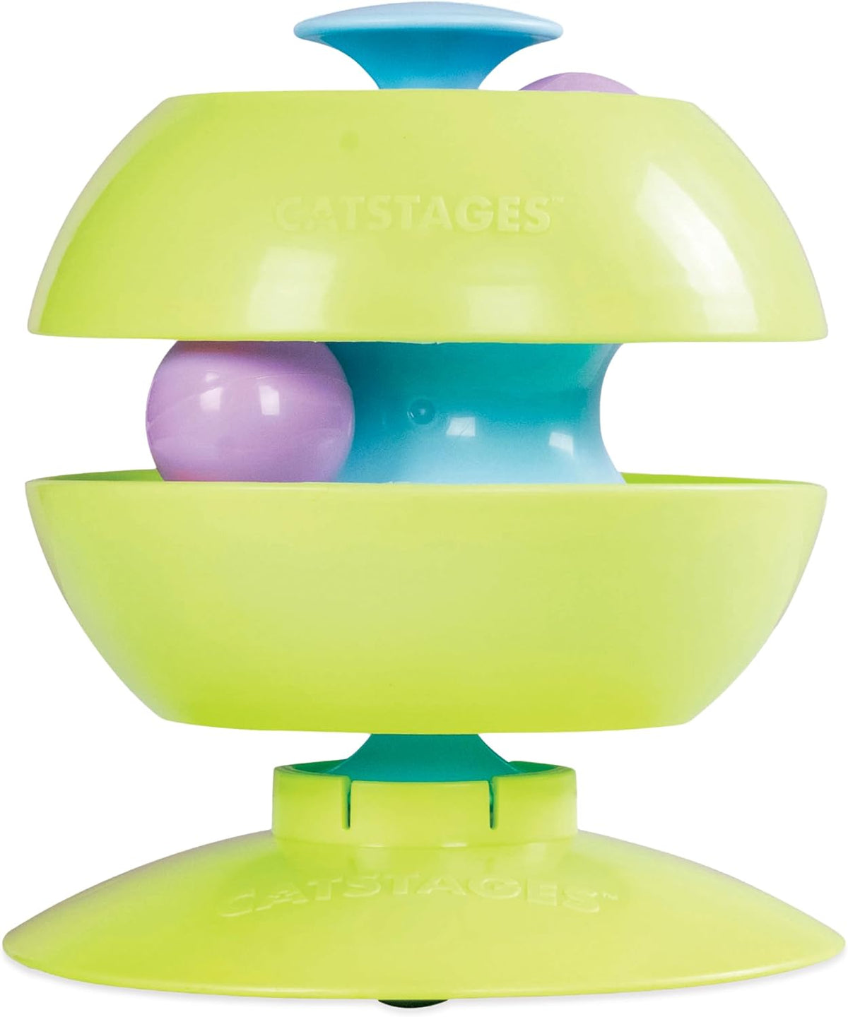 Catstages Tower of Tracks Cat Toy - 3-Level Track Tower with 6 Balls, Interactive Cat Toy for Indoor Enrichment - Image 9