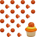 DecoPac 3D basketball rings cupcake toppers front view