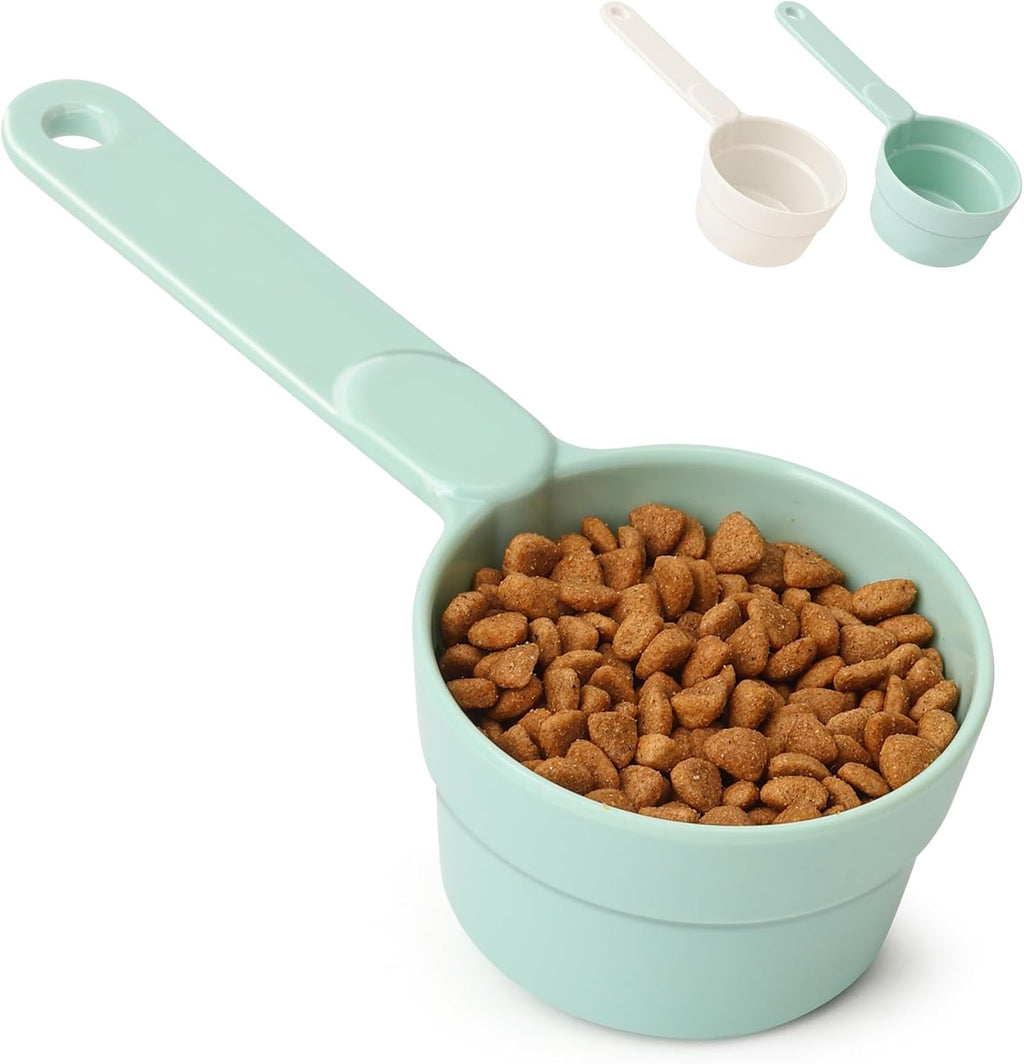 ComSaf Dog Food Scoop 1/2 Cup - MSBC Melamine Pet Food Scoop Measuring Cup for Dog Cat Ferret Rabbit Bird Food, Half Cup Scoop Food-Grade Pet Feed Scoops with Handle, Dishwasher Safe, White - Image 9