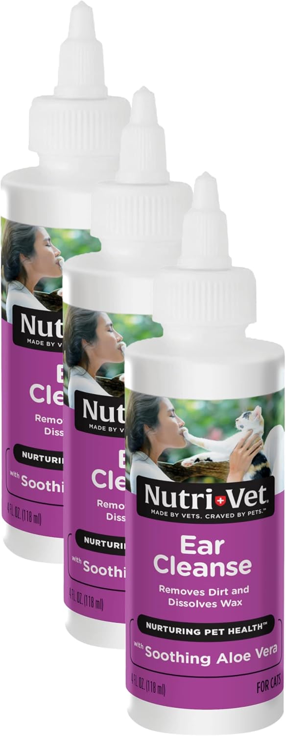 Nutri-Vet Ear Cleanser for Cats - Cleans and Deodorizes with Gentle Ingredients - Itch & Infection Relief - 4 Ounces - Image 10