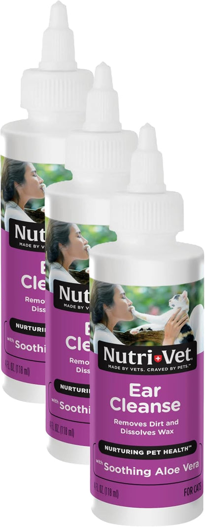 Nutri-Vet Ear Cleanser for Cats - Cleans and Deodorizes with Gentle Ingredients - Itch & Infection Relief - 4 Ounces - Image 10