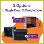 Close up view of breathable fabric texture on Pet Dreams crate cover