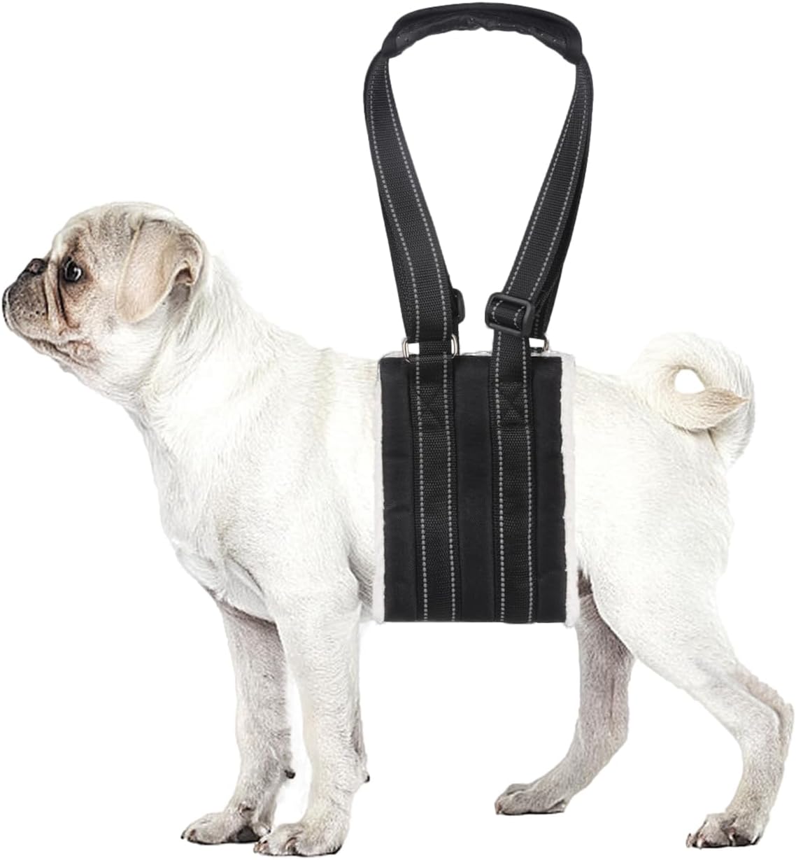 Lenpestia adjustable dog lift harness small size side profile