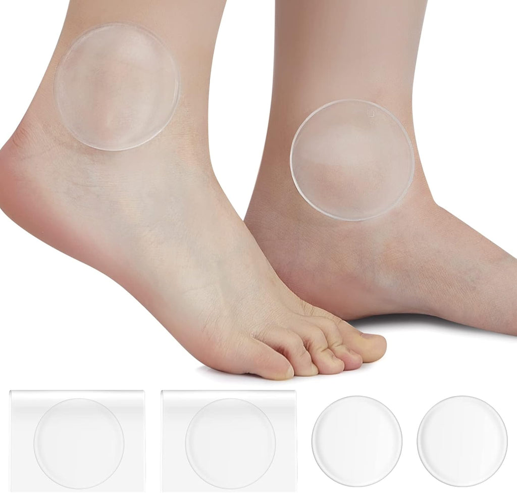 Sotiff 4 Pieces Hockey Ankle Gel Pads front view blister prevention kit