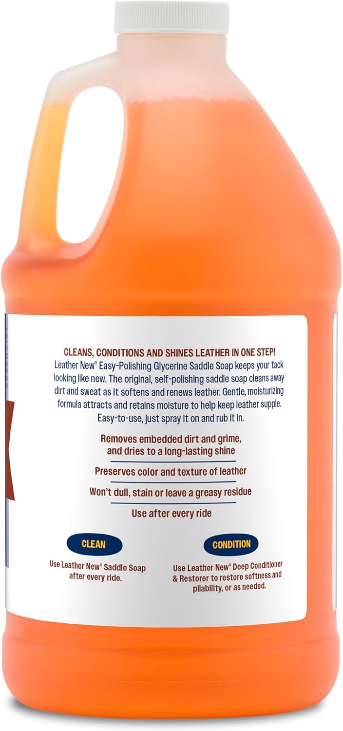 Farnam Leather New Easy-Polishing Glycerine Saddle Soap and Leather Saddle Cleaner, Protects and Preserves Leather, Cleans, Conditions and Polishes, 64 Oz. - Image 11