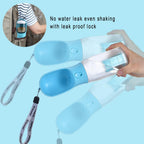 Bottom view of the Cibaabo pet travel dispenser highlighting the built in poop bag holder slot.