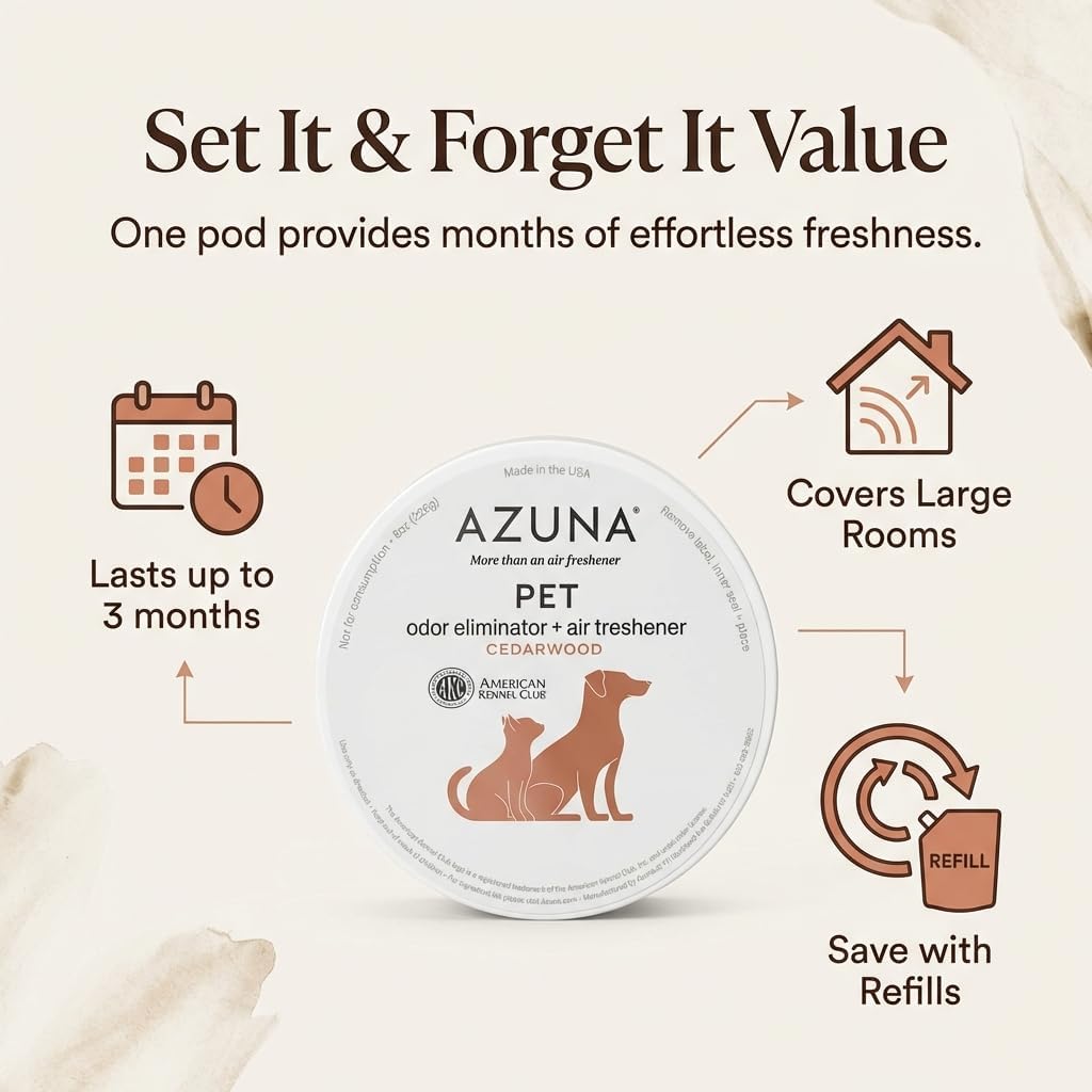 Azuna slow release evaporative odor sponge gel container