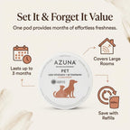 Azuna slow release evaporative odor sponge gel container