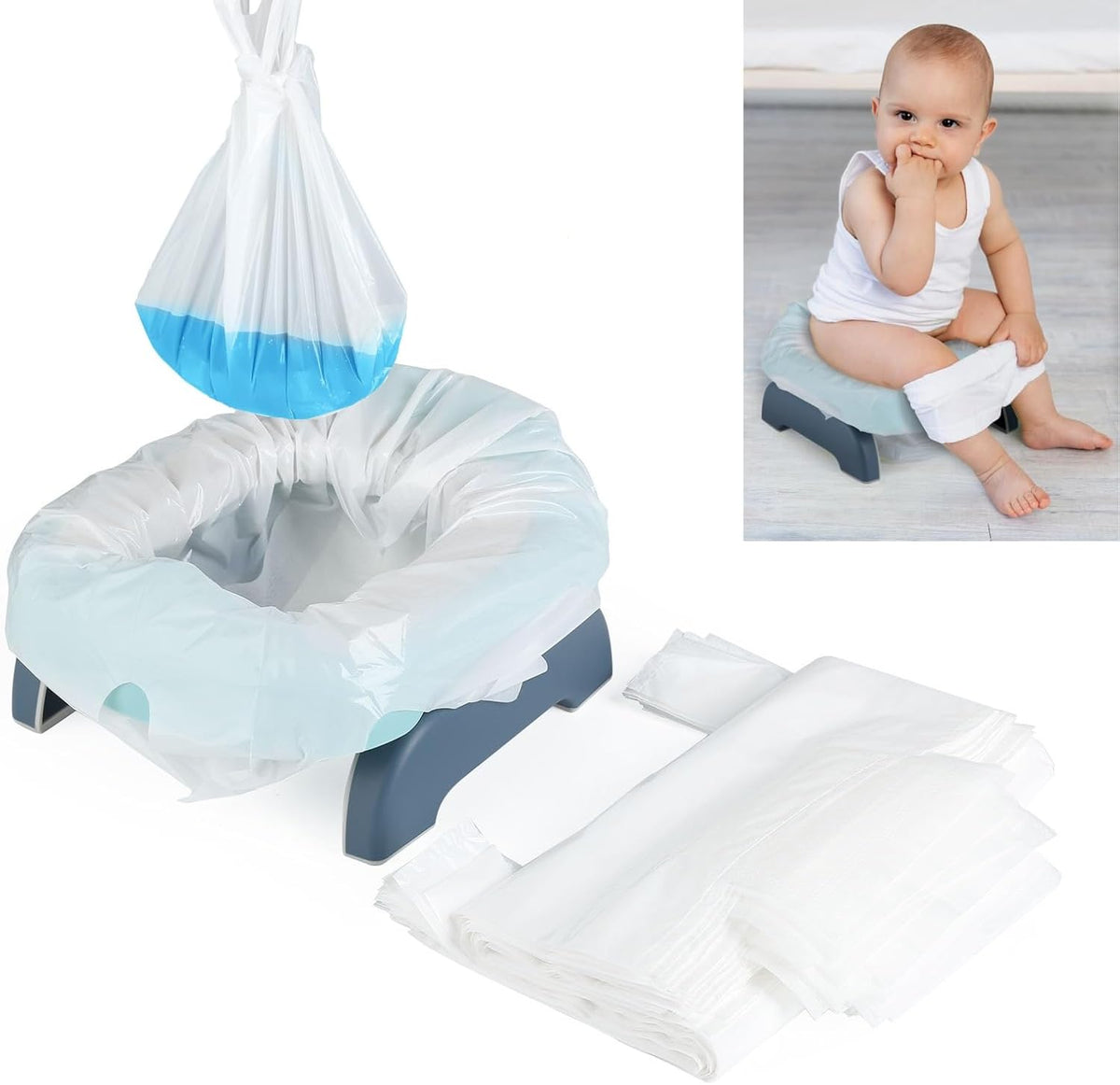 Roamall 36 Pack Disposable Potty Liners front packaging view